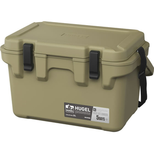 アイリスオーヤマ HUGEL クーラーボックス 20L カーキ FCJ077F-TC-20R-イメージ1