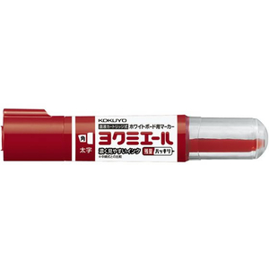 コクヨ ホワイトボードマーカーヨクミエール直液カートリッジ式 太字角芯 赤 F892229-PM-B513R-イメージ1