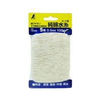 シンワ測定 純綿水糸 カード巻 5号 0.9mm100m FC000JK-8164564