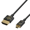 エレコム Premium HDMI Microケーブル(超スリム) 1．8m ブラック DH-HDP14SSU18BK