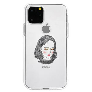 Dparks iPhone 11 Pro用ソフトクリアケース 少女A DS17251I58R-イメージ1