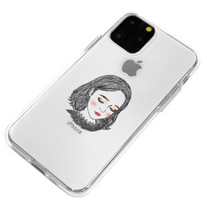 Dparks iPhone 11 Pro用ソフトクリアケース 少女A DS17251I58R-イメージ2
