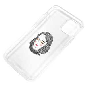 Dparks iPhone 11 Pro用ソフトクリアケース 少女A DS17251I58R-イメージ3