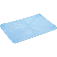 江部松商事 EBM/PP 半透明カラー番重 蓋 大 ブルー(サンコー製) FC197LC-1084410