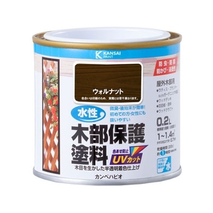 カンペハピオ 水性木部保護塗料 ウォルナット 0.2L FCB416M-イメージ1