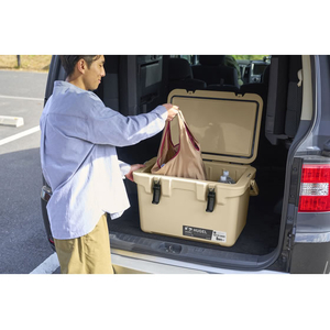 アイリスオーヤマ HUGEL クーラーボックス 40L ベージュ FCJ078F-TC-40R-イメージ4