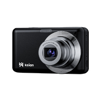 恵安 コンパクトデジタルカメラ 6400万画素高感度CMOSセンサー搭載 光学6倍 ブラック KDC125-BK