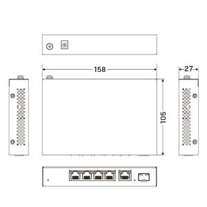 I・Oデータ 10G対応SFP+搭載2．5Gアンマネージスイッチングハブ(5ポート) BSH-QG05-イメージ2