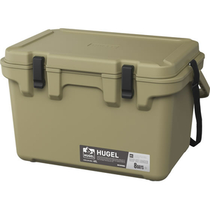 アイリスオーヤマ HUGEL クーラーボックス 40L カーキ FCJ079F-TC-40R-イメージ1
