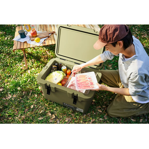 アイリスオーヤマ HUGEL クーラーボックス 40L カーキ FCJ079F-TC-40R-イメージ8