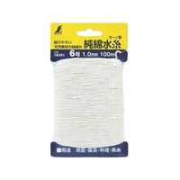 シンワ測定 純綿水糸 カード巻 6号 1.0mm100m FC001JK-8164565