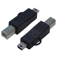 変換名人 USB B(オス)→miniUSB(オス) USBBA-M5A