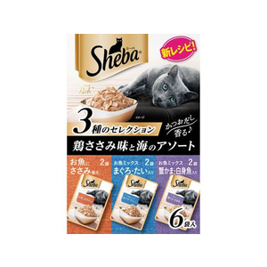マースジャパン シーバリッチ 鶏ささみ味と海のアソート 35gX6 FC579NP-イメージ1