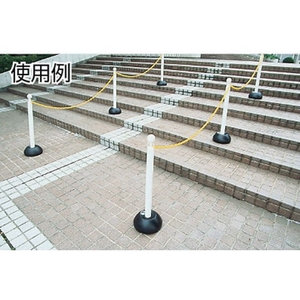 トラスコ中山 チェーンスタンド 幅255mm×高さ837mm ホワイト255837 FC999GL-3429997-イメージ2