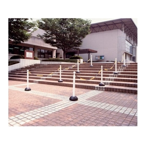 トラスコ中山 チェーンスタンド 幅255mm×高さ837mm ホワイト255837 FC999GL-3429997-イメージ3