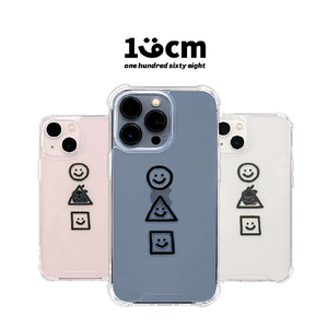 168cm iPhone 13 mini用ハイブリッドクリアケース まるさんかくしかく 168252I13MN-イメージ2