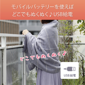 コイズミ USBショールブランケット KDH-0501U-イメージ3