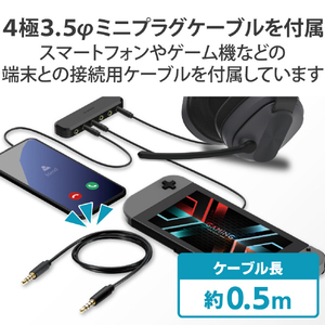 エレコム オーディオ分配アダプター(5分配) ブラック EHP-35AD05BK-イメージ6