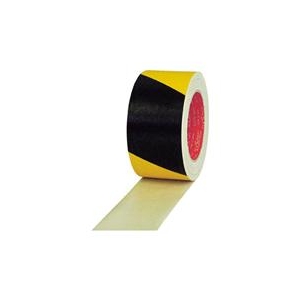 日立マクセル　スリオンテック 危険表示用布粘着テープ50mm×25m　イエロー／ブラック 336200-SS-00-50X25-イメージ1