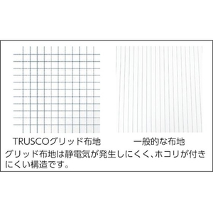 トラスコ中山 制電子グリッド仕様フード ブルー フリーサイズ FC116EZ-4892551-イメージ2