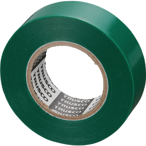 トラスコ 脱鉛タイプビニールテープ １９ｍｍＸ２０ｍ 緑  １巻入り 粘着力：1.47N/10mm GJ2120GN1P-イメージ1
