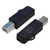 変換名人 USB2．0 B(オス)→miniUSB(メス) 変換プラグ USBBA-M5B-イメージ1