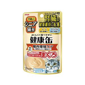 アイシア 健康缶パウチ シニア猫用 腸内環境ケア 40g FC05182-KCP-9-イメージ1