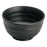 マイン メラミンウェア 飯器 黒 小 M11-145 FC357KZ-0362040