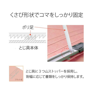プラス フラットファイル厚とじ ノンステッチ A4ヨコ ピンク NO.022SW FC360RX-87-998NO.022SW-イメージ7