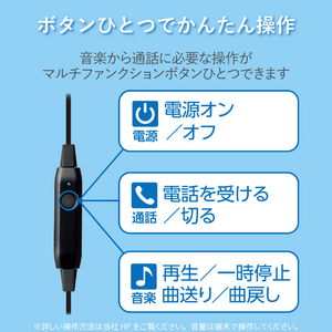 エレコム Bluetooth ワイヤレスヘッドホン/FAST MUSIC ブラック LBT-HPC16XBK-イメージ4