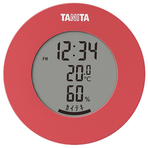 タニタ デジタル温湿度計 ピンク TT-585-PK-イメージ1