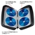 サンワサプライ ブルーレイディスク対応セミハードケース（104枚収納） ブルー FCD-WLBD104BL-イメージ2