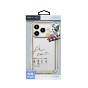 PGA iPhone 17 Pro用エアクッションケース PG-25BAR02BE-イメージ1