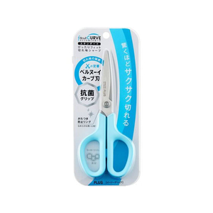 プラス はさみ フィットカットカーブ抗菌グリップ ブルーSC-175S-AB FCT7829-35-736SC-175SAB-イメージ7