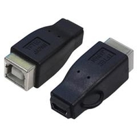 変換名人 USB2．0 B(メス)→miniUSB(メス) 変換プラグ USBBB-M5B