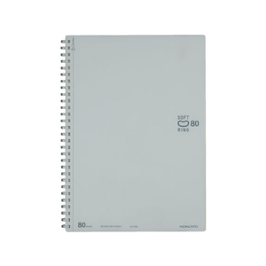 コクヨ ソフトリングノート(無地)カットオフ セミB5 80枚 F015777-ｽ-SV308W-W-イメージ1