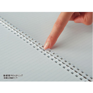 コクヨ ソフトリングノート(無地)カットオフ セミB5 80枚 F015777-ｽ-SV308W-W-イメージ2