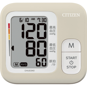 シチズン 上腕式血圧計 オリジナル ベージュ CHUG340-イメージ1