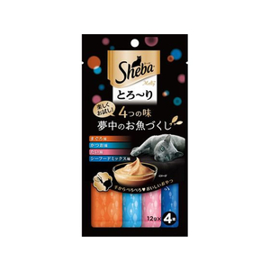 マースジャパン シーバ とろーりメルティ 4つの味 夢中のお魚づくし 12g×4本 FC582NP-イメージ1