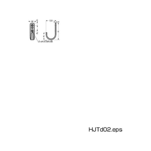 スガツネ工業 HJT-70SBLステンレス鋼製フック FC083FS-1322993-イメージ2