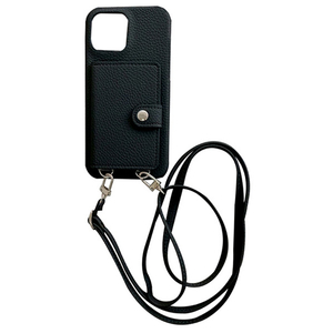 GAACAL iPhone 14 Pro用「ポシェットケース」カードケース付きPUケース ブラック P00365BKQP-イメージ1
