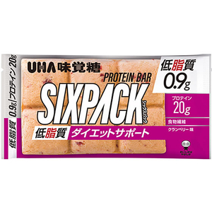 UHA味覚糖 SIXPACK プロテインバー クランベリー味(低脂質) FC69904-イメージ1