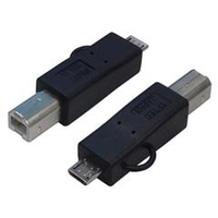 変換名人 USB2．0 B(オス)→microUSB(オス) 変換プラグ USBBA-MCA