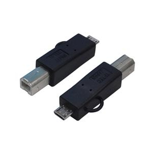 変換名人 USB2．0 B(オス)→microUSB(オス) 変換プラグ USBBA-MCA-イメージ1
