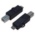 変換名人 USB2．0 B(オス)→microUSB(オス) 変換プラグ USBBA-MCA-イメージ1