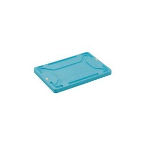 トラスコ中山 TRUSCO　F型エコキャップ再生コンテナ用蓋　ライトブルー FFEC-LB-イメージ1