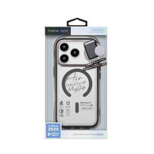 PGA iPhone 17 Pro用MagSafe エアクッションケース PG-25BMA01BK-イメージ1