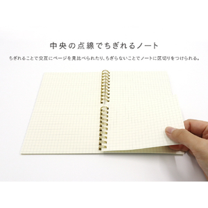 サンノート TwoDucks A5 ちぎれるノート リングタイプ 30枚 アイボリー TD0004-イメージ14