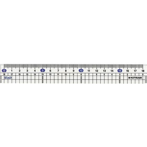 クツワ メタクリル 直線定規(18cm) FC242PY-HSS181-イメージ1
