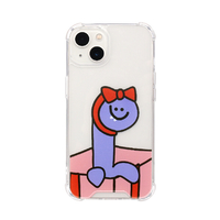 168cm iPhone 13用ハイブリッドクリアケース Pueple Olly with ギフト 168256I13